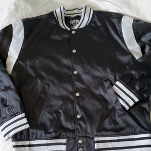 Unisex Elevate Black Satin Bomber Jacket Target Black History Month